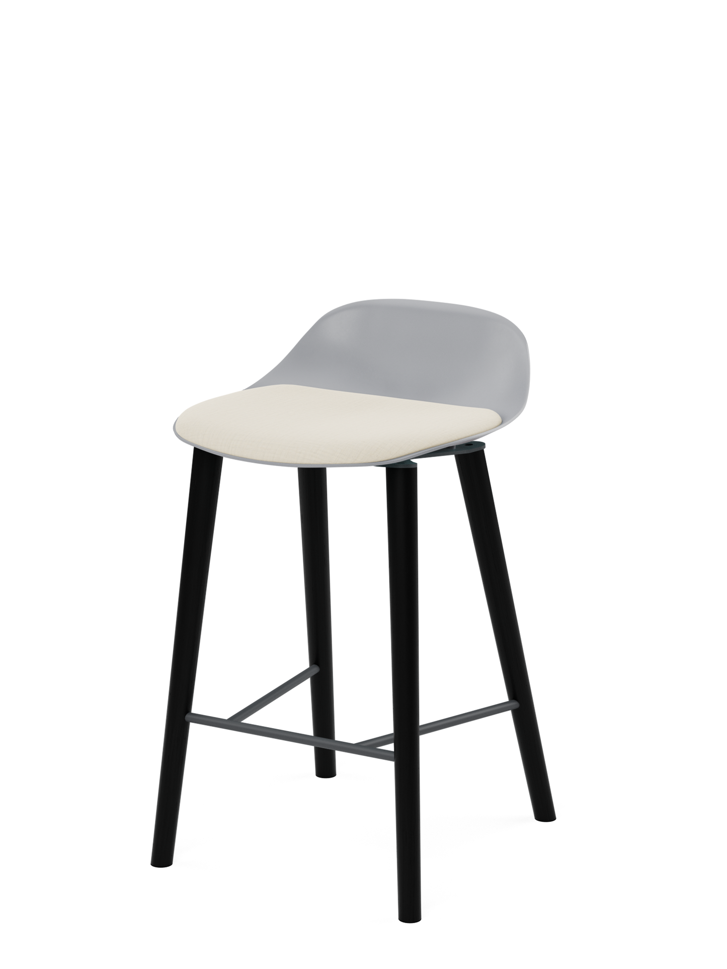 Tabouret – Polen Low en bois avec rembourrage