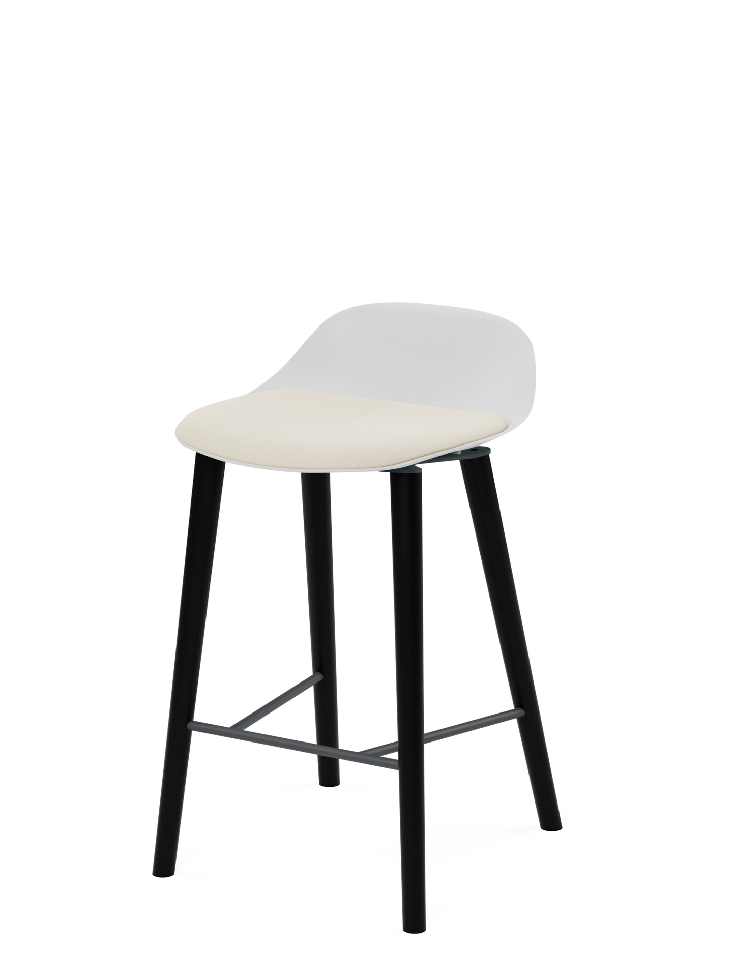 Tabouret – Polen Low en bois avec rembourrage