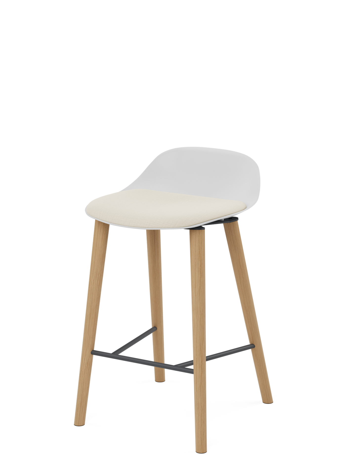 Tabouret – Polen Low en bois avec rembourrage