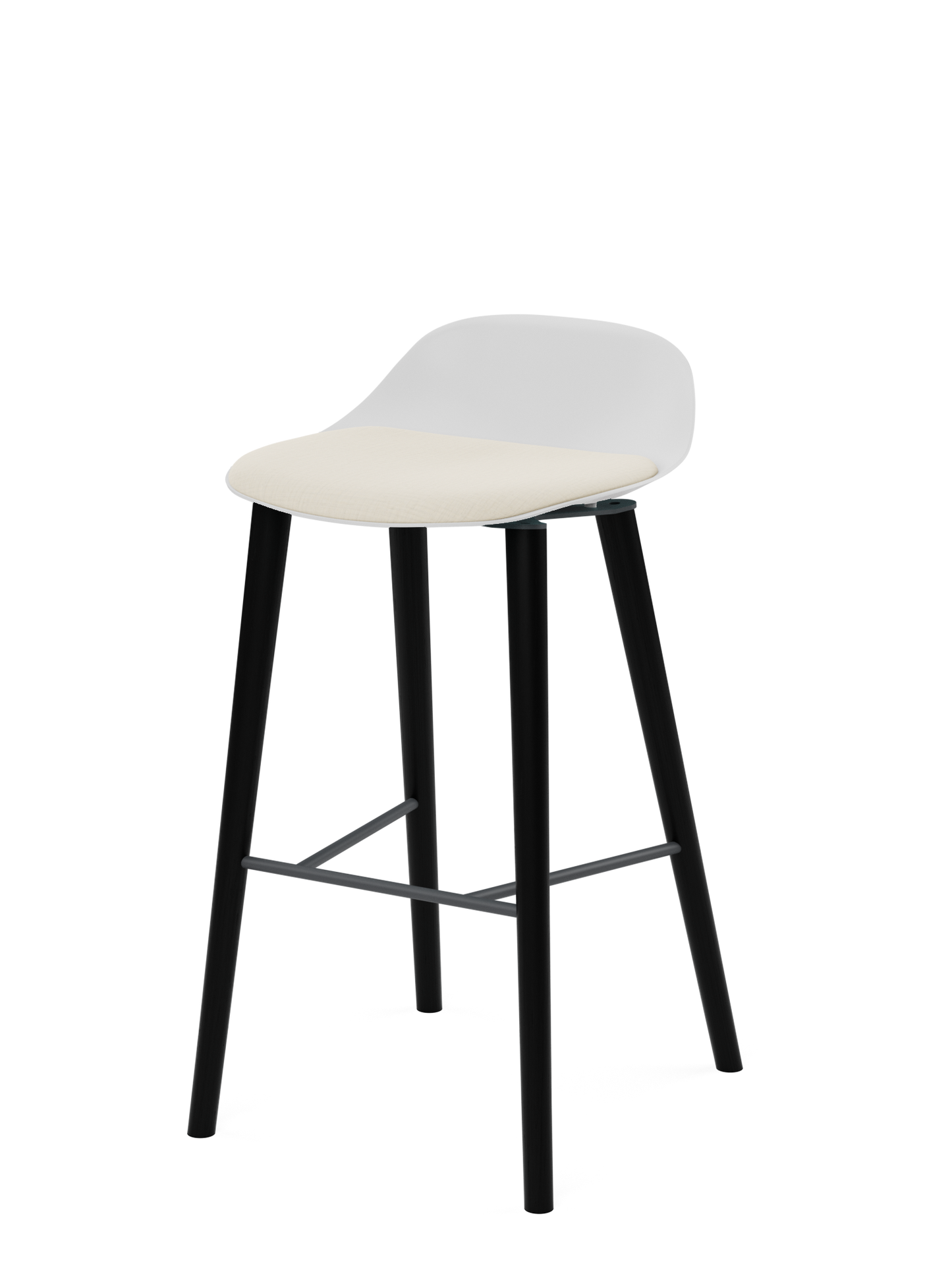 Tabouret – Polen Low en bois avec rembourrage
