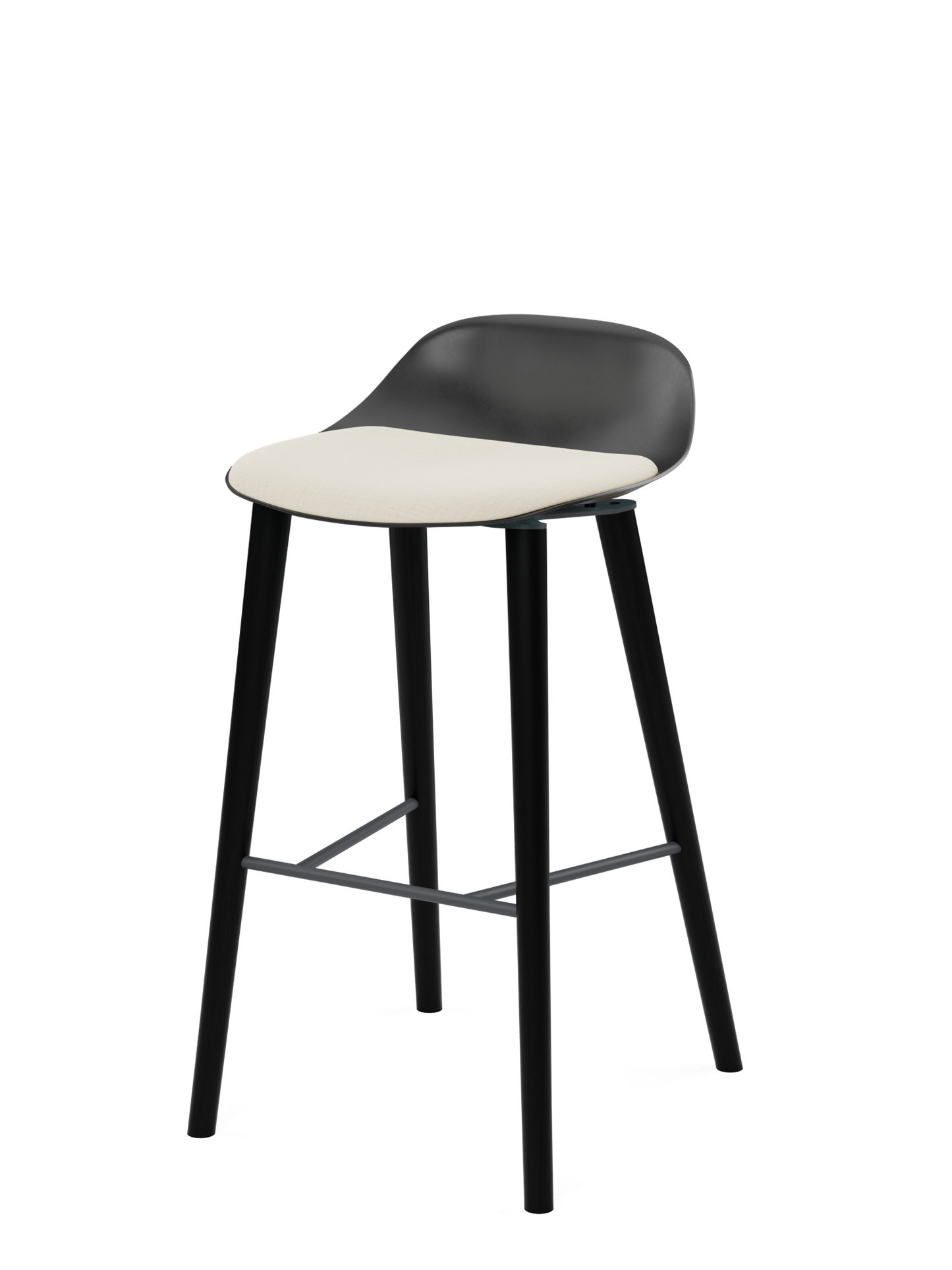 Tabouret – Polen Low en bois avec rembourrage
